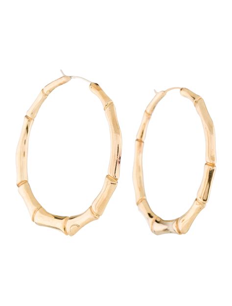 gucci bamboo earrings|gucci interlocking earrings.